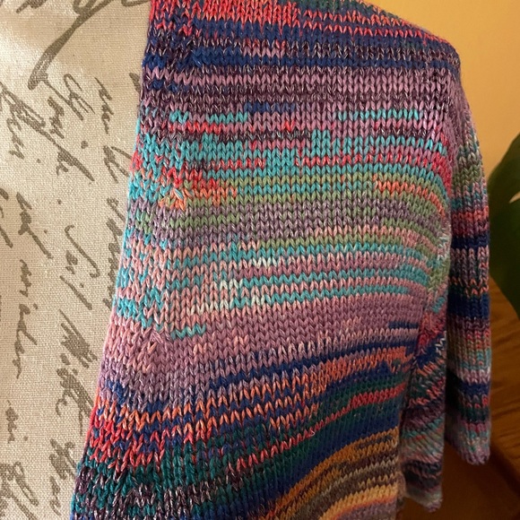 NWT Lane Bryant short sleeve multi-color Sweater 22/24 - Picture 7 of 9